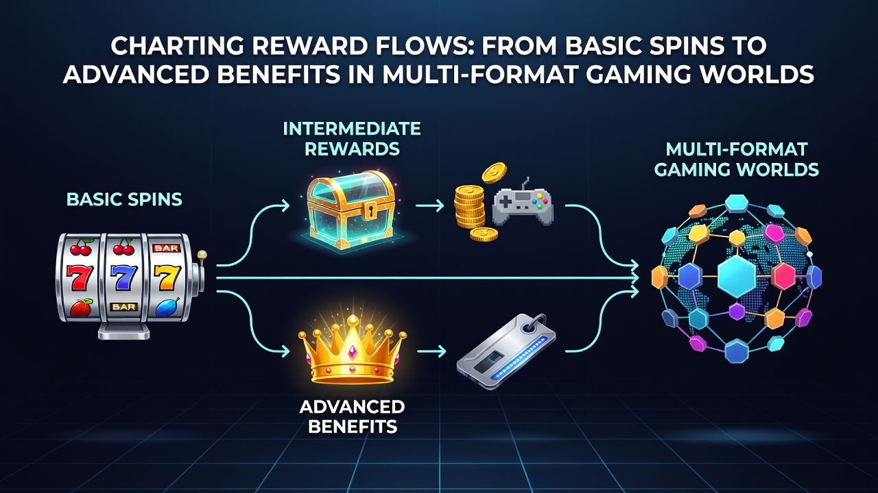 Diagram showing connections between mobile spins, live dealer bonuses, and VIP tier advancements in gaming ecosystems