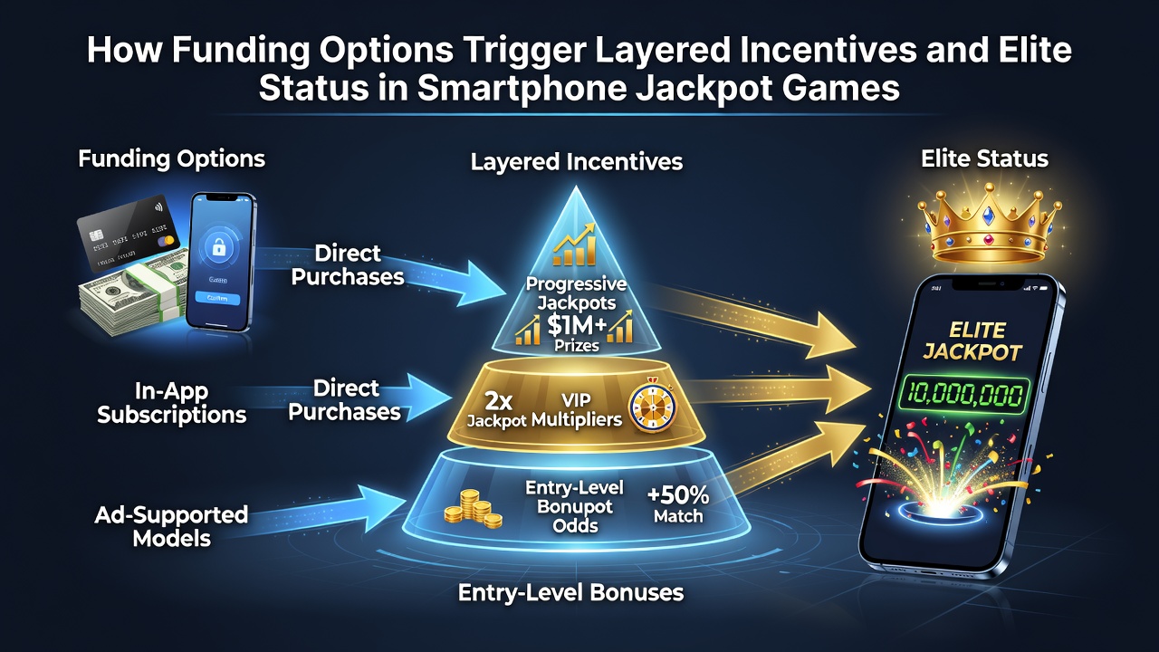 Mobile screen showing VIP tier progression alongside stacked bonus notifications in a jackpot slot game