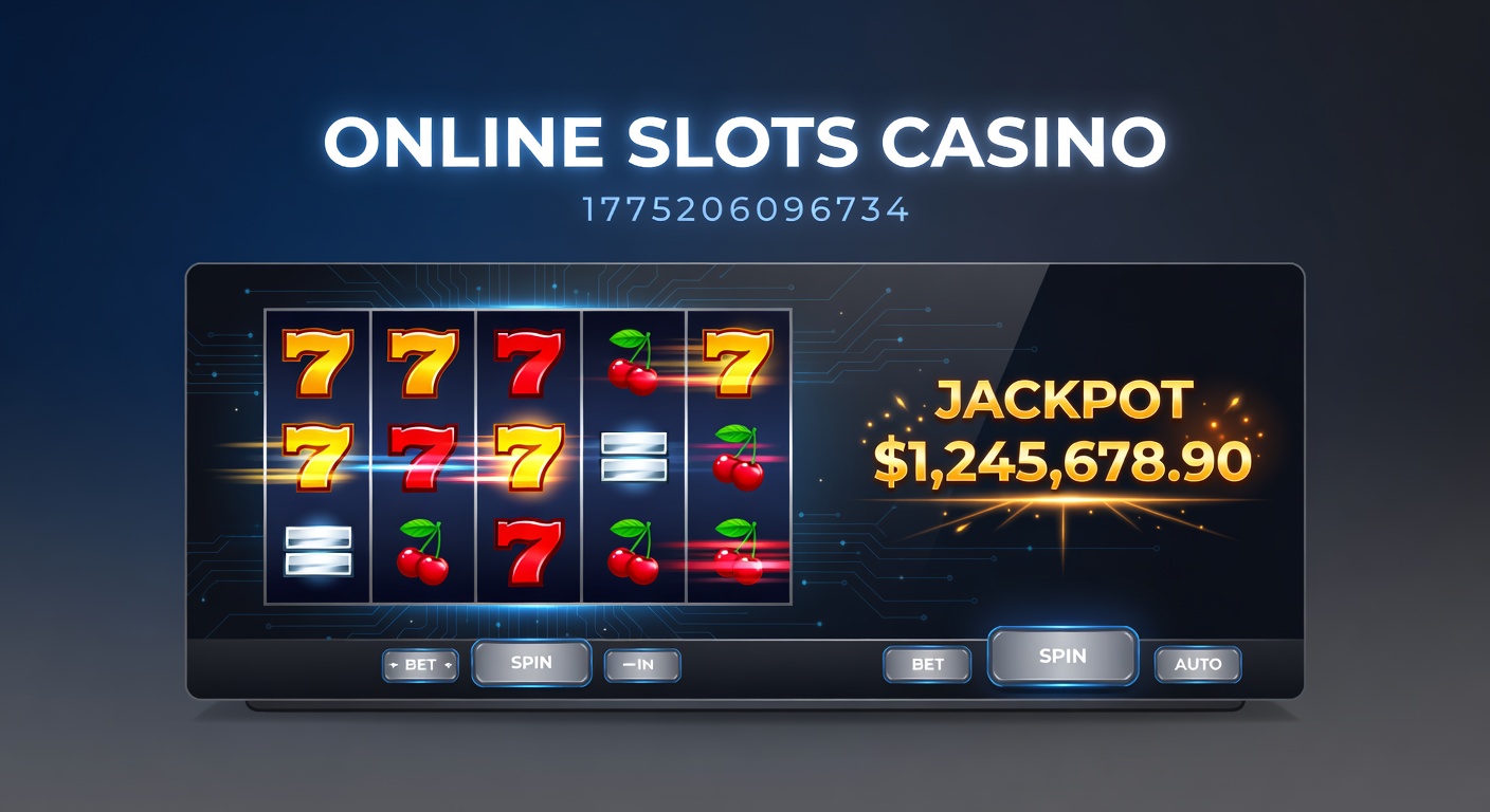 Vibrant online slots interface showing spinning reels with colorful symbols and jackpot counters glowing brightly