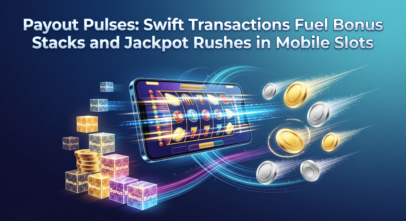 Mobile slot screen showing a swift payout notification amid spinning reels and stacking bonus symbols