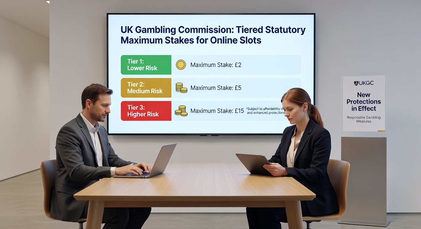 Graphic depicting crossed-out bonus icons linking slots to sports betting, with UKGC regulatory stamps and calendar marking 2026